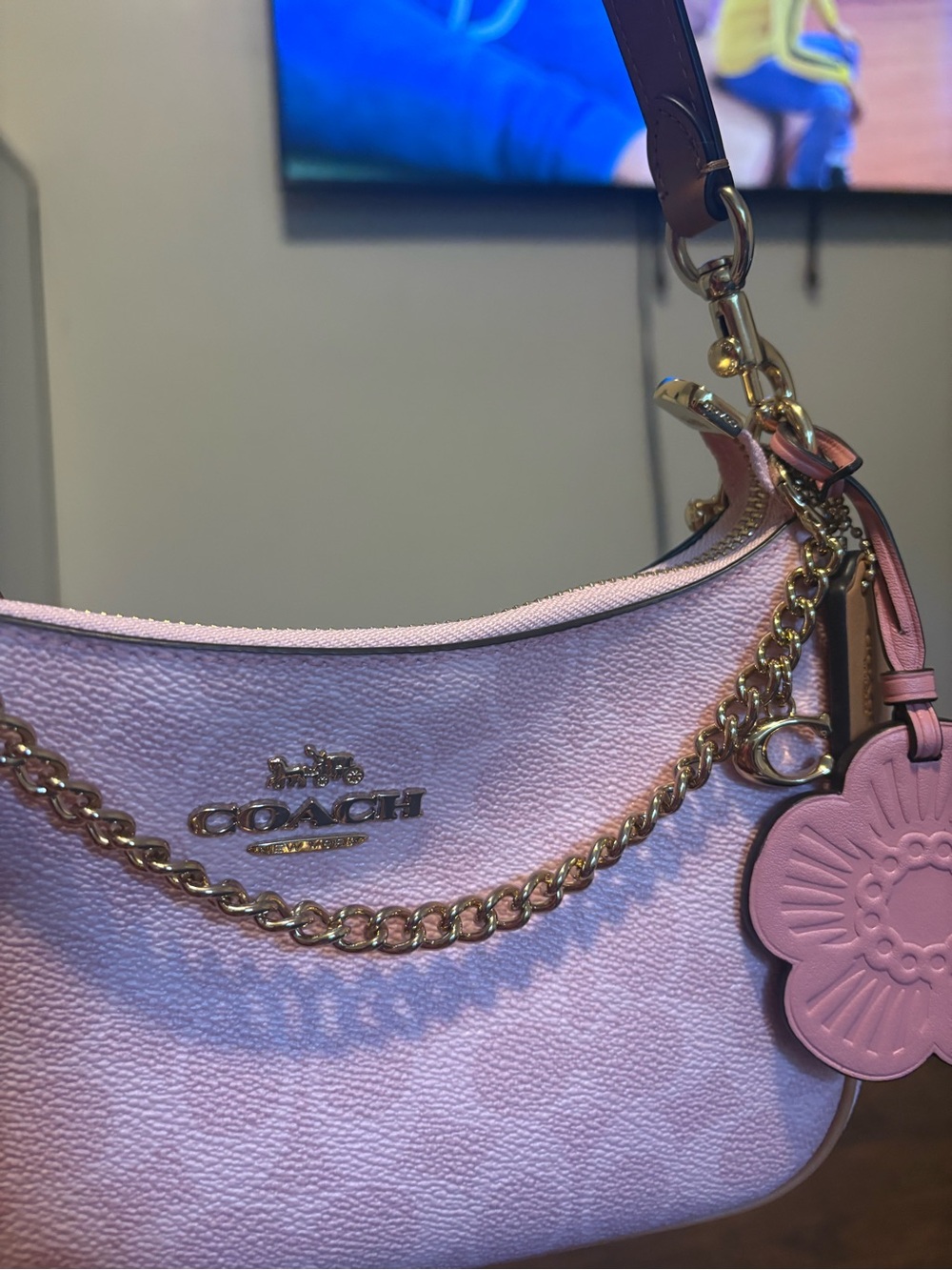 Powder Pink Terri Shoulder Bag Authentic - Picture 4 of 7